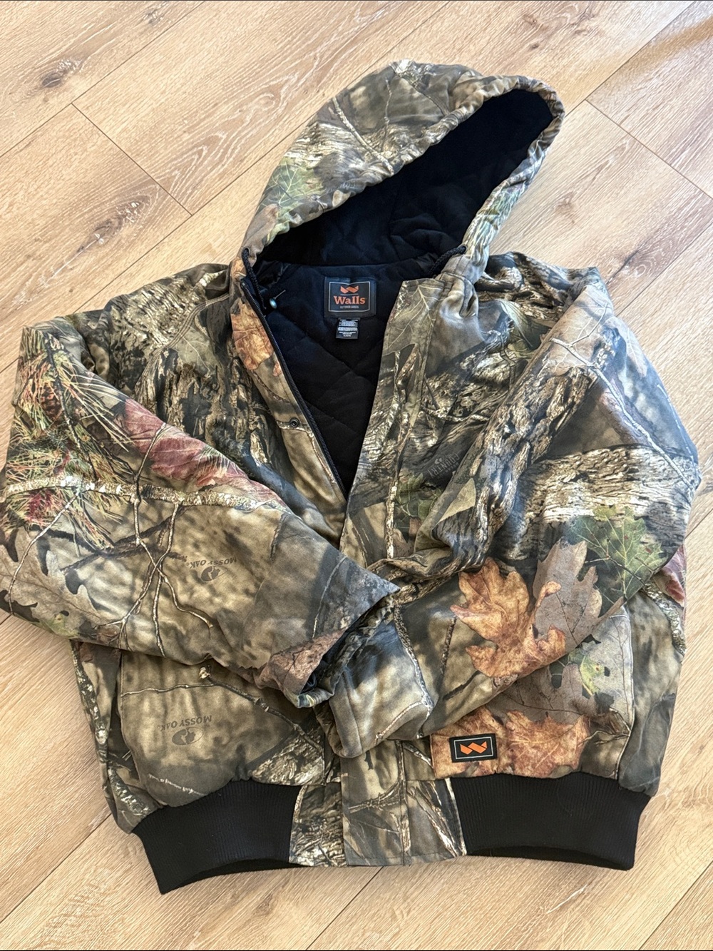 Walls Camo Hooded Puffer Jacket - XL